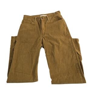 Levi's 94 baggy corduroy pants jeans 27x31 brown womens 6733